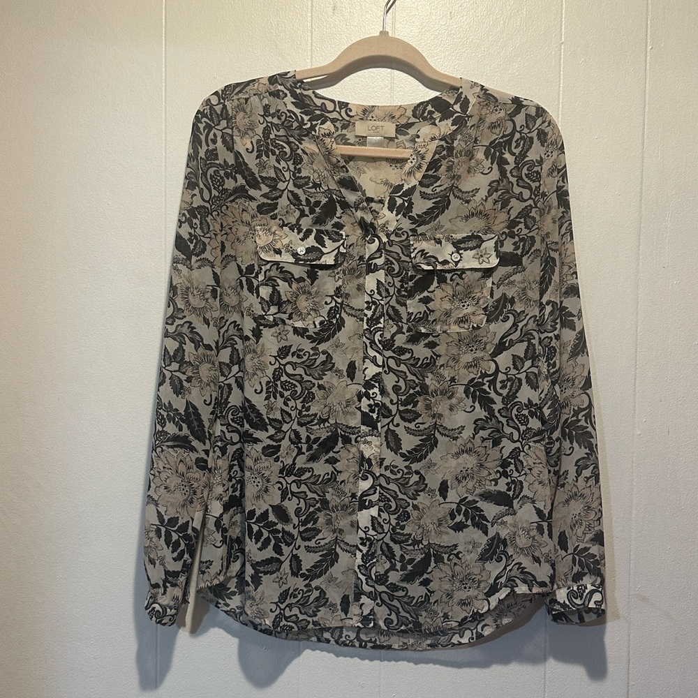 Loft size‎ small sheer blouse